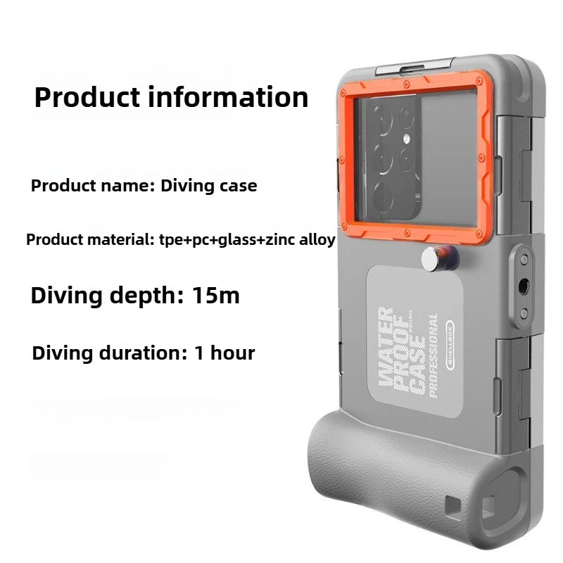 Waterproof Snorkeling Phone Case for iPhone - 15m Depth Protection Color 1 Tidesmit