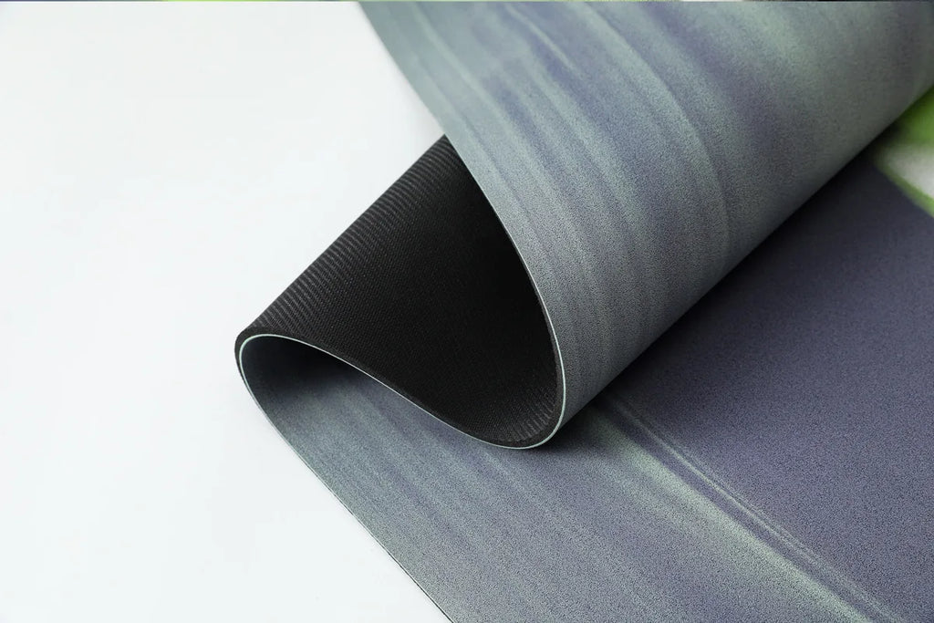 Coconut Shell Matte PU Flow Pattern Contrasting Natural Rubber Yoga Mat, Sweat Absorption and Non-Slip, Fitness Dance Home Mat
