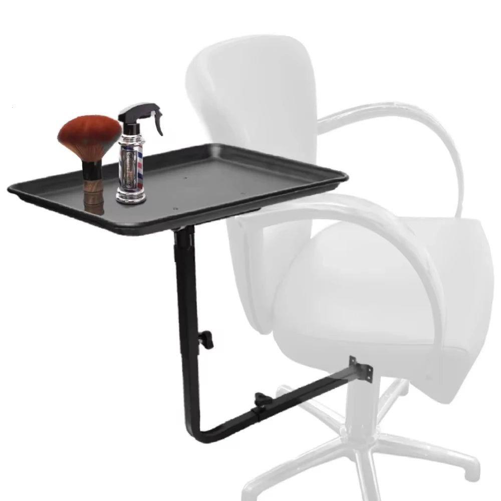 Salon Chair Tray 360 Rotation - Adjustable Black Storage Tray Massage Chairs Tidesmit