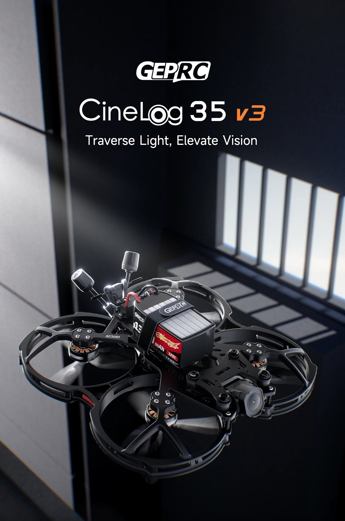GEPRC Cinelog35 V3 O4 FPV Drone - Professional 3.5 Inch Freestyle RC Tidesmit