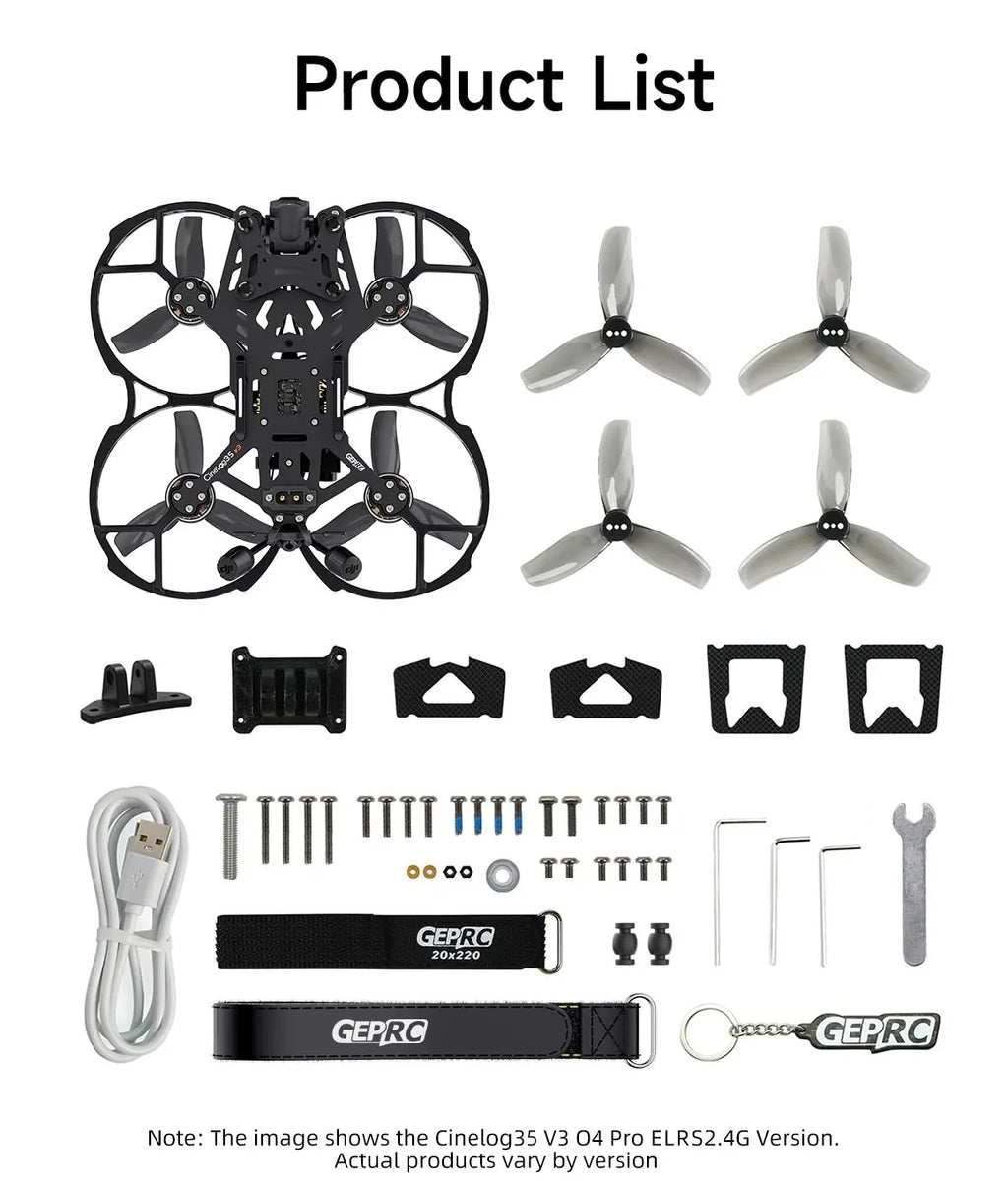 CineLog35 V3 O4 Pro 3-Inch Cinewhoop Drone with ELRS 2.4G Tidesmit