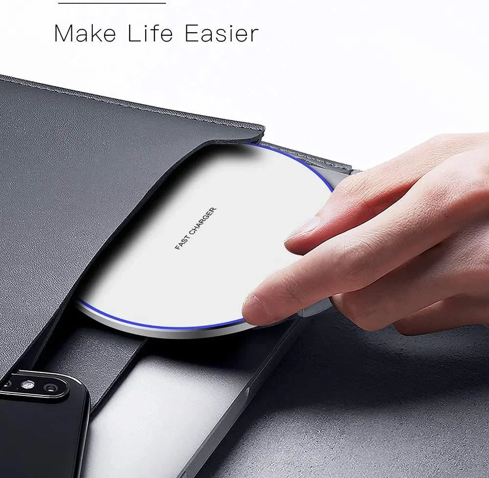 Wireless Charger Pad - Qi Certified Fast Charging Station Tidesmit