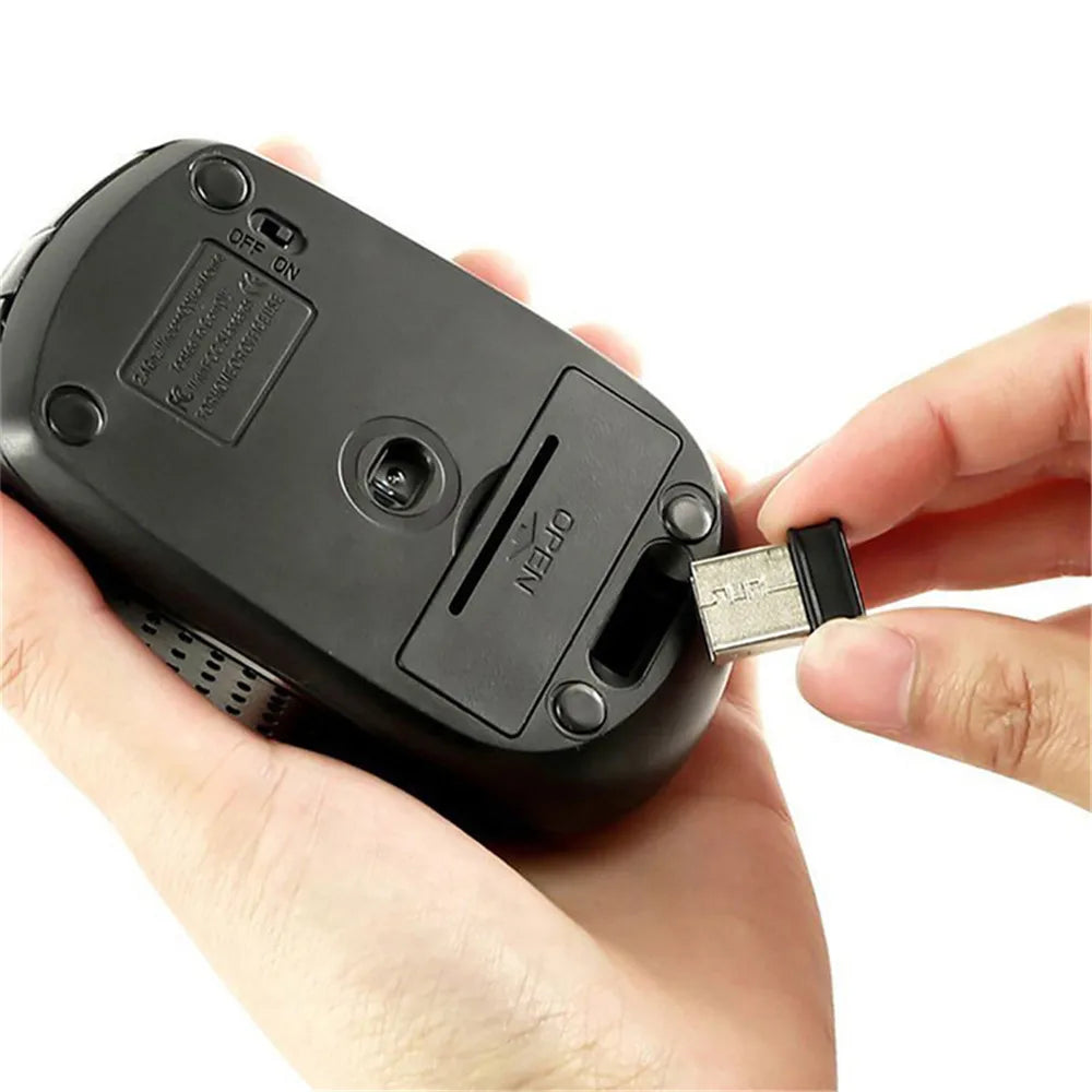 Slim Mini 2.4G Wireless Gaming Mouse 6D Optical for MacBook And Laptops 2.4GHz Compatible with 2.4G Wireless Technology