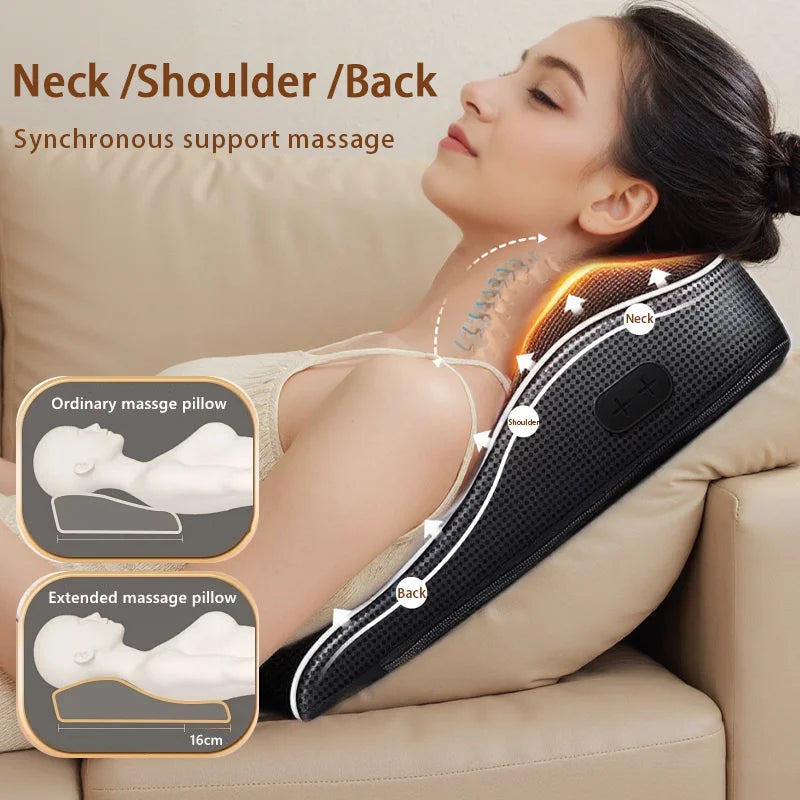 Electric Cervical Pillow with Heated Airbag for Neck Relaxation Relaxation Treatment Tidesmit