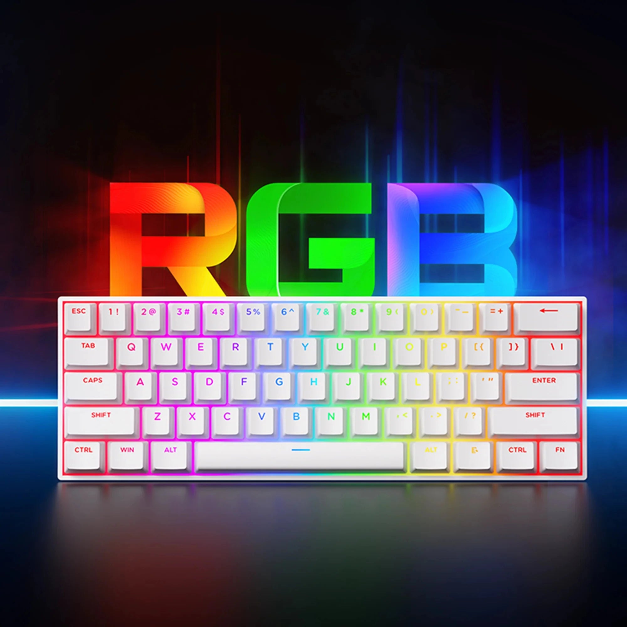 MCHOSE ACE68 Magnetic Keyboard Wired Mechanical Gaming 0.01mm RapidTrigg 8000Hz SOCD/Rs 0.125ms 128K Sampling Rate for Logitech