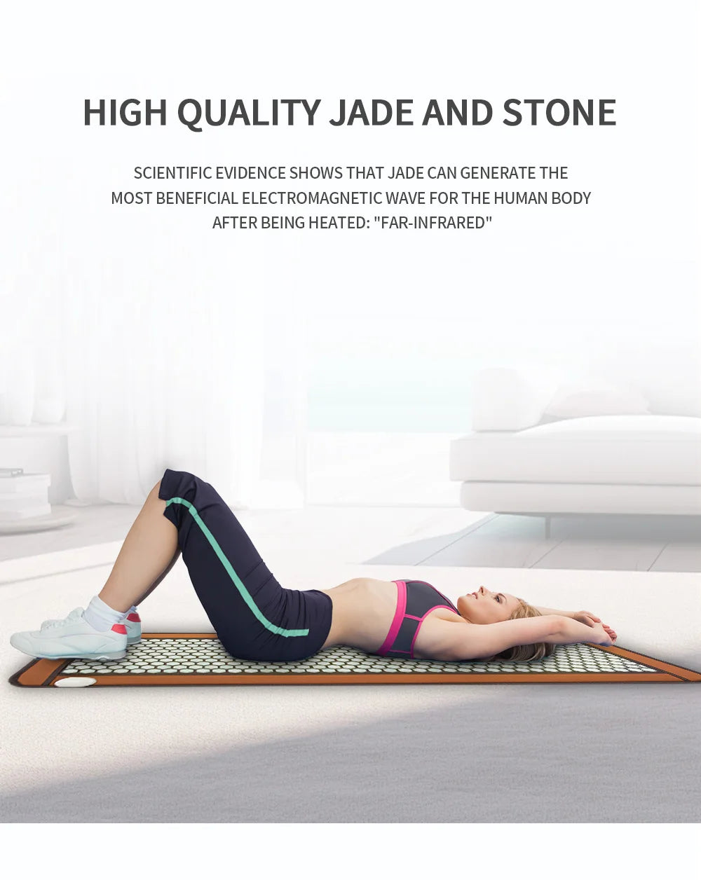 Jade Massage Cushion with Far Infrared Heat Therapy for Muscle Relief Massage Cushion Tidesmit