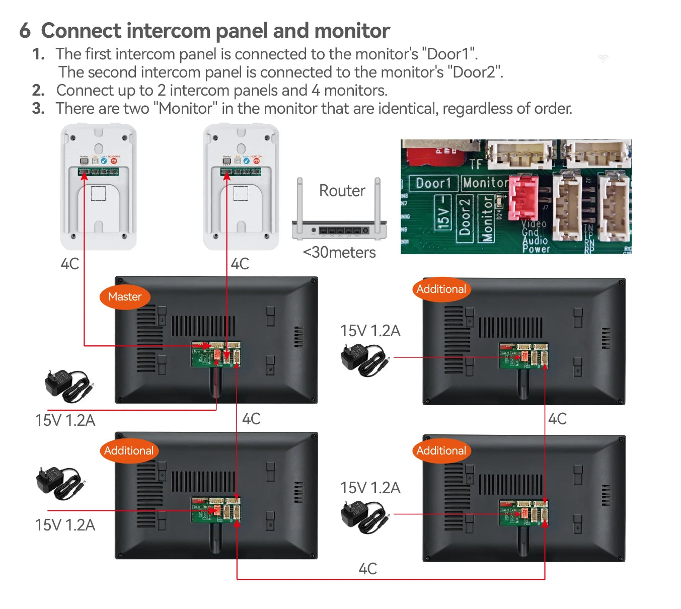 1080P 10.1 Inch Touch Screen Wifi Video Doorbell, Smart Home Video Intercom 32G Card Rceord Kit Works with Tuya ID Unlcok 4-Wire