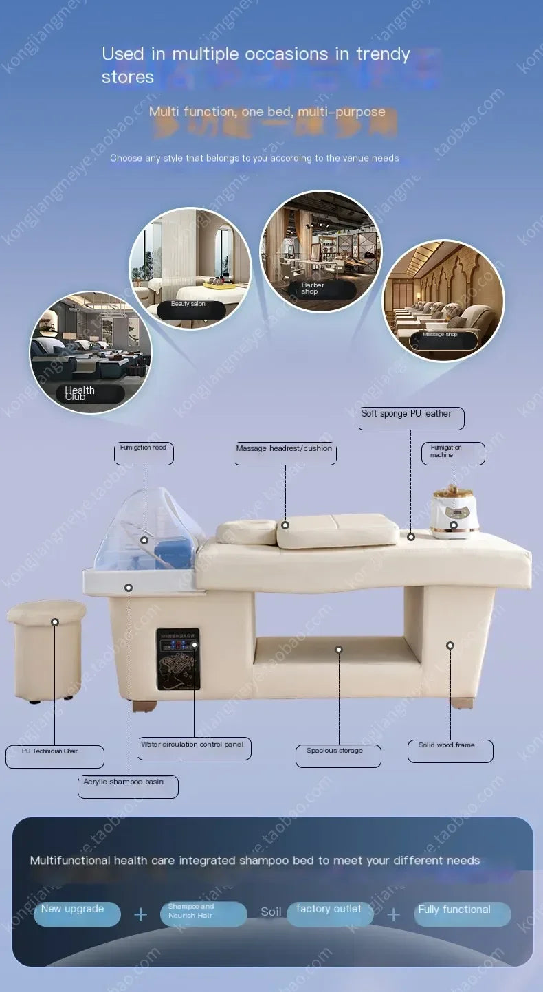 Japanese Shampoo Chair Head Spa Water Circulation System - Tidesmit Massage Chairs Tidesmit