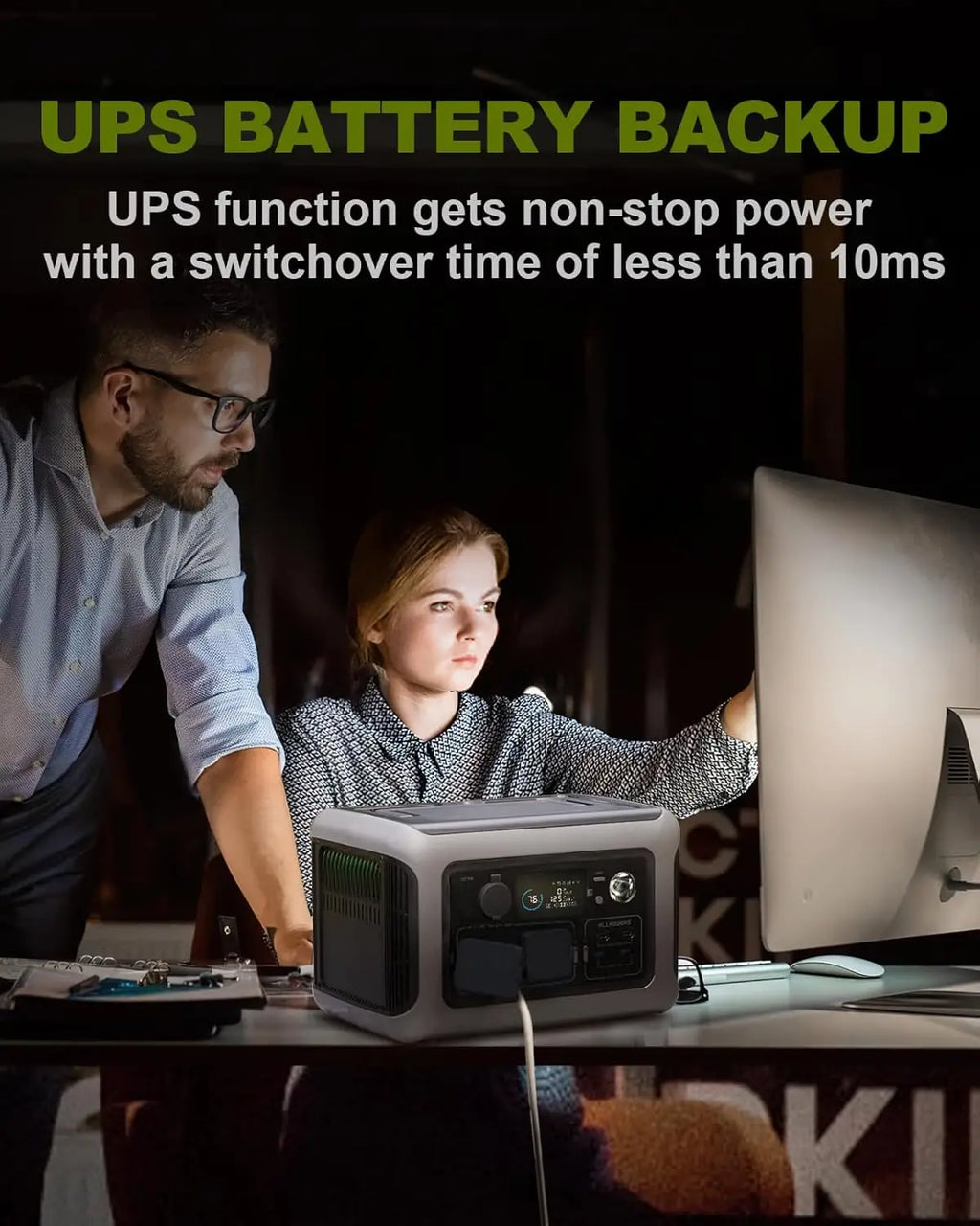 Allpowers 299Wh 600W Portable Solar Generator | LiFePO4 Power Station Tidesmit
