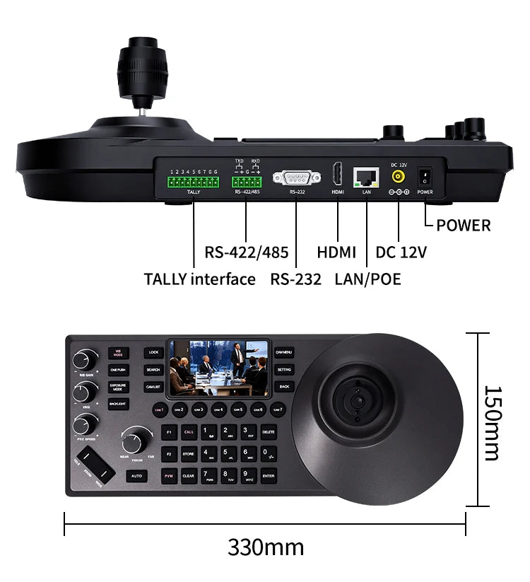 PTZ Camera 4K 20X Zoom Video Conference Camera Kit Church Meeting Live Broadcast PTZ Camera Controller for Video Conferencing