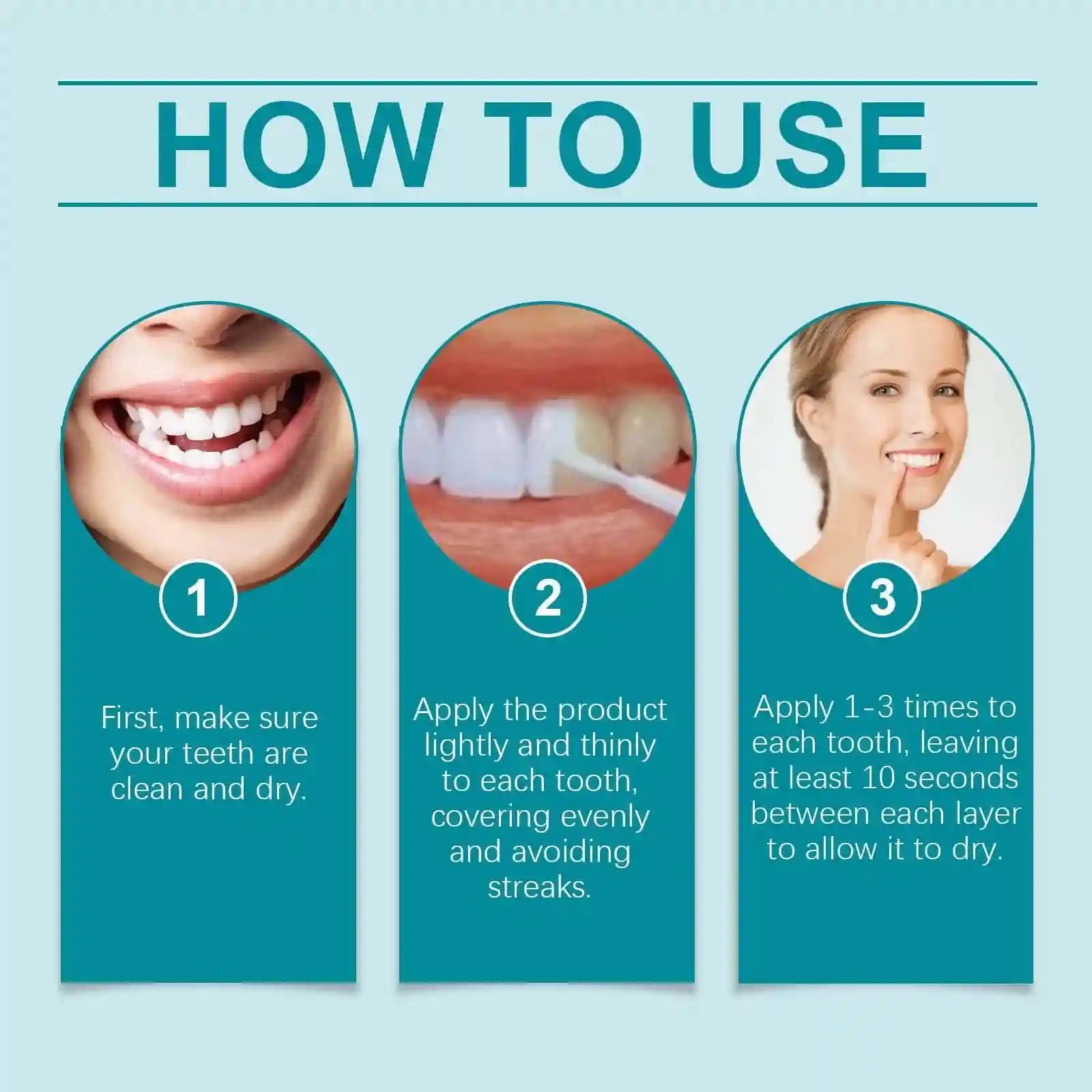Tidesmit teeth whitening paint for removing stains, tartar, and odors to improve oral hygiene and fresh breath.