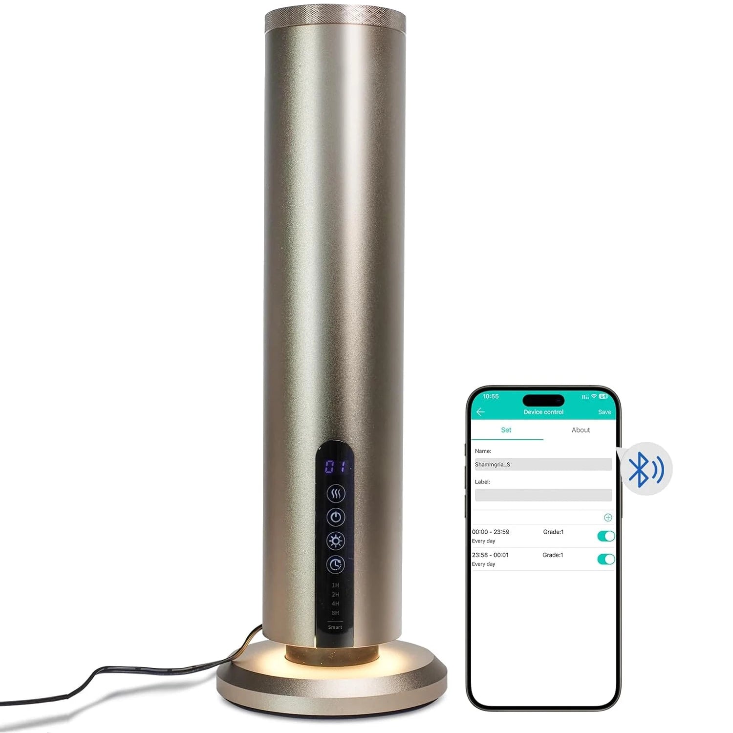 Professional Aroma Diffuser Electric Smell for Home Room Fragrance Waterless Scent Diffuser Smart Bluetooth Smell Distributor