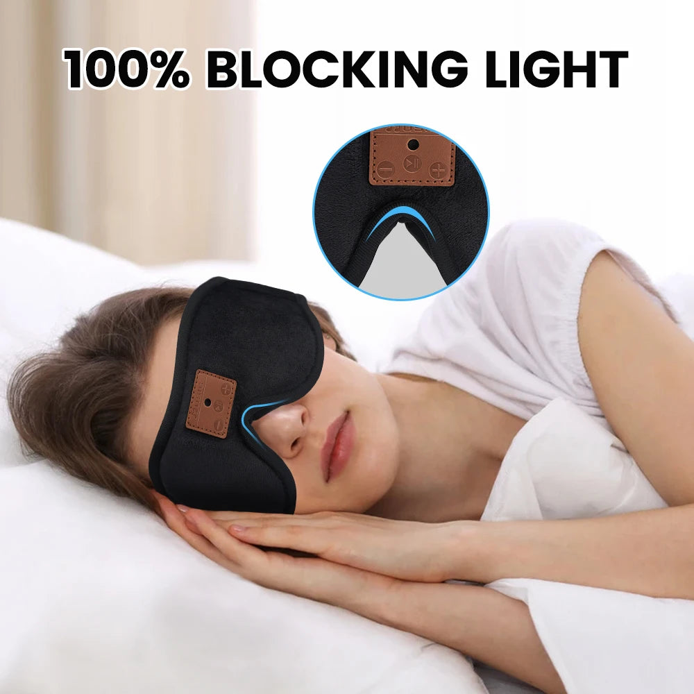 Bluetooth Sleeping Headband Wireless Music Eye Mask TypeA - Breathable Tidesmit