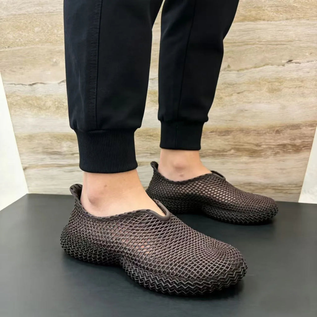 New Summer Lightweight  Breathable 3D Printed Mesh Shoes  City Walks Sneaker Street Style Slip-on Mesh shoes