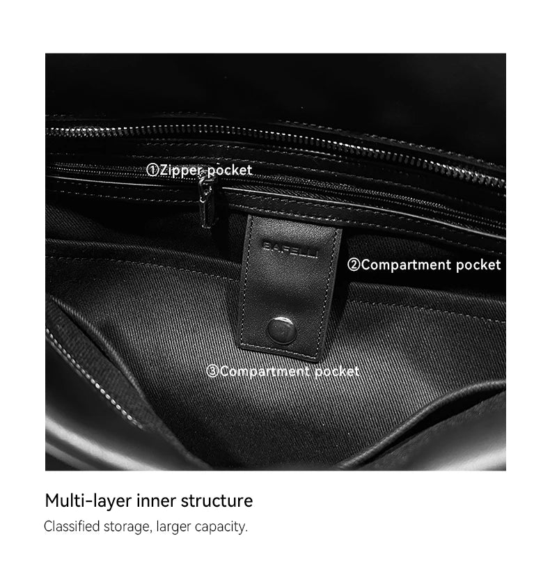 BAFELLI Underarm Tote Bag - Soft Travel Bag-Inspired Leather Crossbody for Women Compact Design Lightweight Shoulder Purse