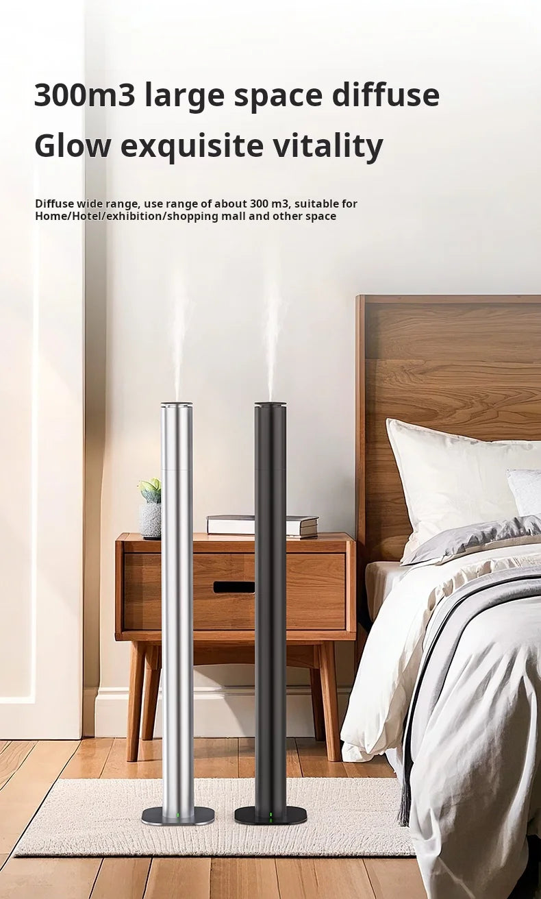 Wireless Electric Hotel Collection Tower Scent Diffuser Waterless Air Aroma Nebulizer for Home Essential Oil Room Scent