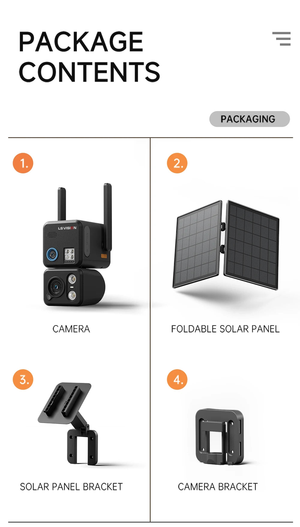LS VISION 24/7 Recording 4g Sim &Wifi Security Camera Outdoor AOV 20 Watt Solar Panel Cctv AI Detection Cam For Villas Estates