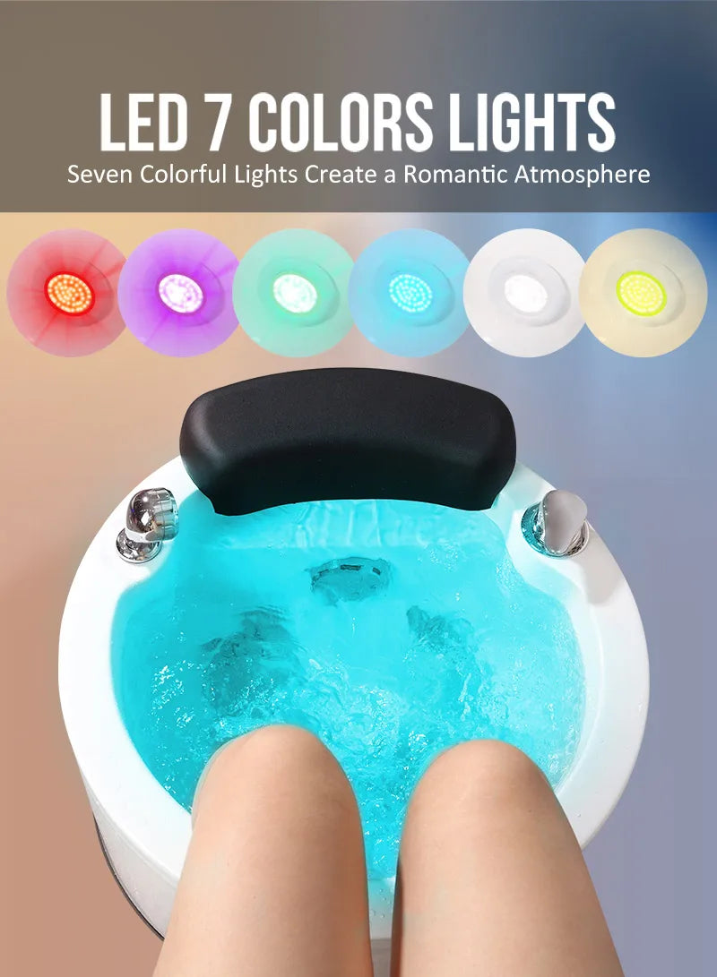 Electric Pedicure Foot Bath Basin - Professional Heat Therapy Massager Massage Chairs Tidesmit