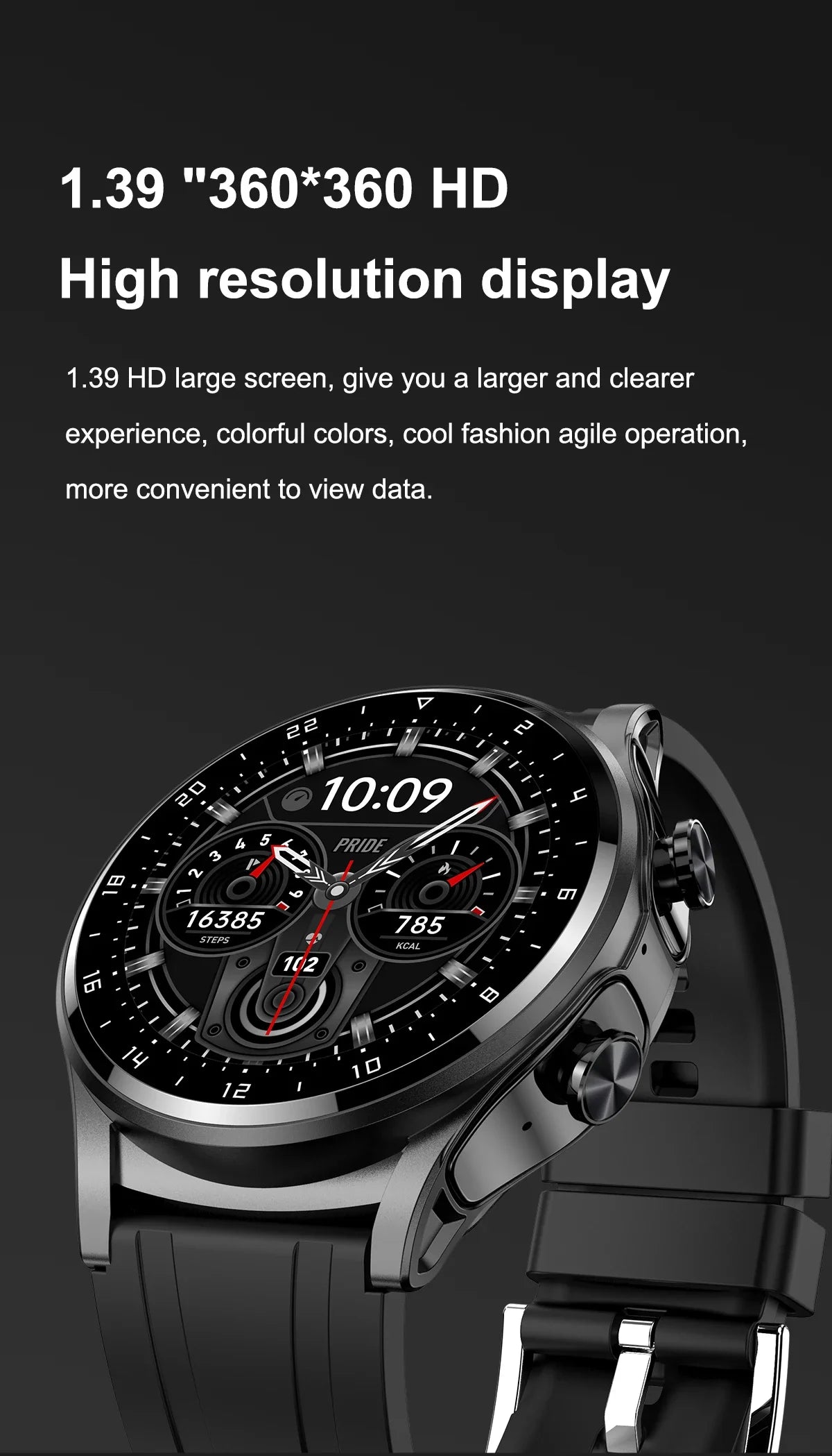 New NFC Smartwatch TWS Bluetooth Headset Two-In-One 1.39HD Display IP67 Waterproof Heart Rate Monitor Male Sports Smartwarch
