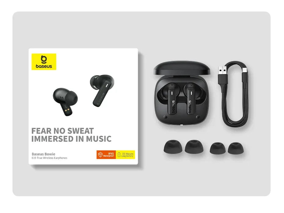 Tidesmit Wireless Earbuds with Deep Bass - 33Hr Playtime IPX5 Tidesmit