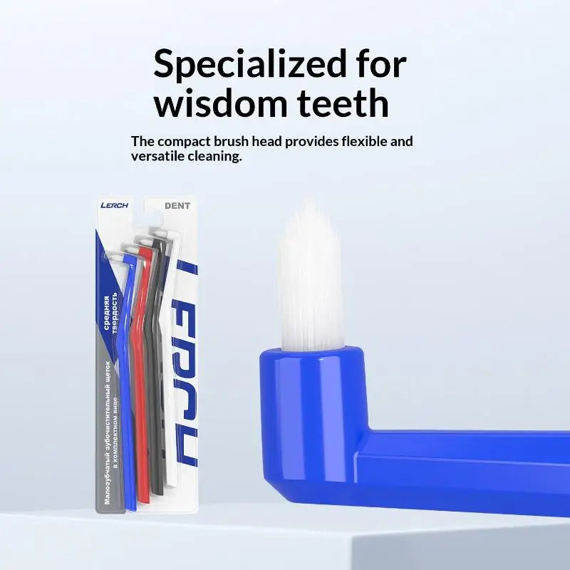 Soft Hair Small Head Single-Beam Toothbrush For Interdental Cleaning Adult Oral Care Deep Cleaning Tool For Teeth Implants