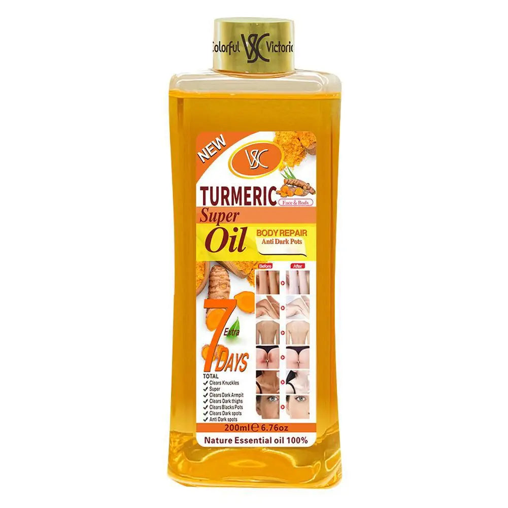 Body massage oil Turmeric Essential Oil/Rose/Vitamin C Deeply Nourish Brightening Smoothing Body Skin Aromatherapy