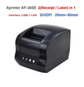 New Xprinter XP-365B Printer 80mm Thermal Barcode Price Printer Launch Thermal Printer USB or Bluetooth Interface Ticket Printer