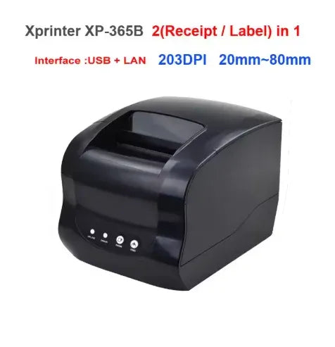 New Xprinter XP-365B Printer 80mm Thermal Barcode Price Printer Launch Thermal Printer USB or Bluetooth Interface Ticket Printer