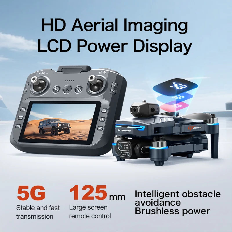 8K HD Camera Drone with GPS and Obstacle Avoidance - Foldable Quadcopter Tidesmit
