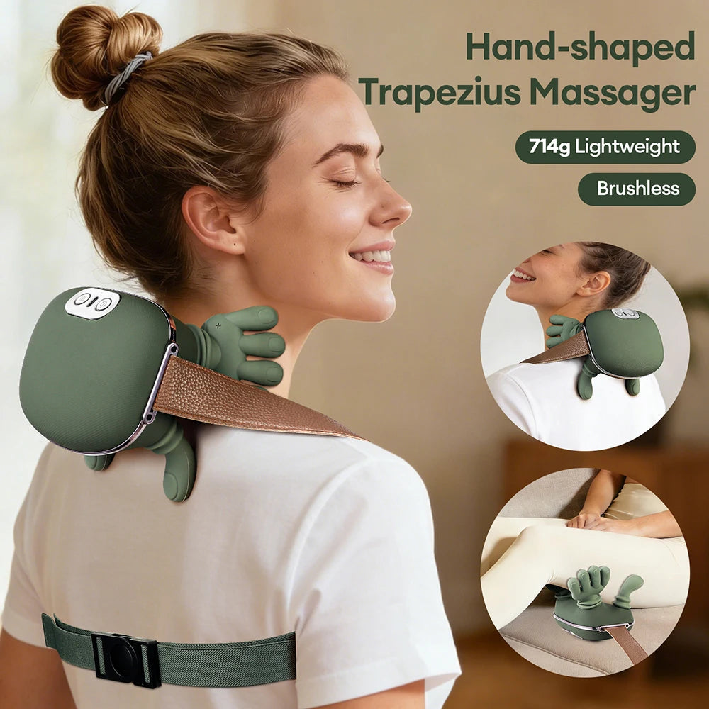 4D Bionic Neck Massager - Deep Tissue Muscle Relief with Heat Therapy Massage Chairs Tidesmit