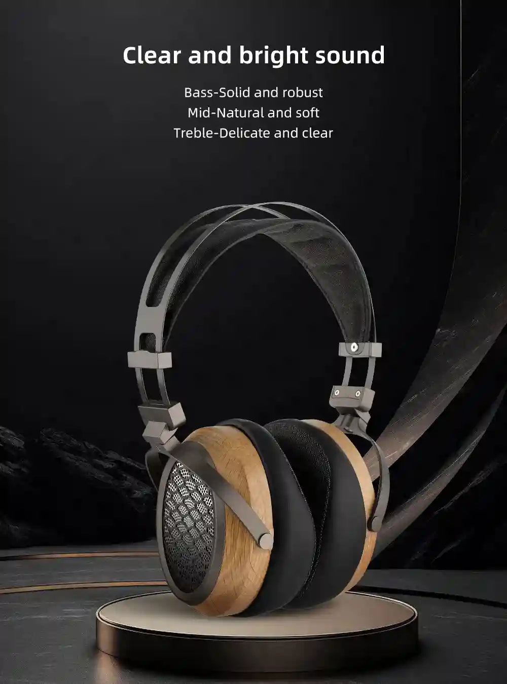 SIVGA P2 Pro Planar Magnetic Headphones | Open Back Walnut Wood Tidesmit