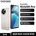 DOOGEE Note59 Pro 5G Smartphone, 8GB+256GB, 6.75 Inch Android 15 AE 8GB 256GB Gold EU Plug China Mainland|Global Version