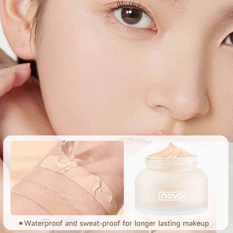 Tidesmit moisturizing matte foundation and full coverage BB cream texture swatch for long lasting oil control