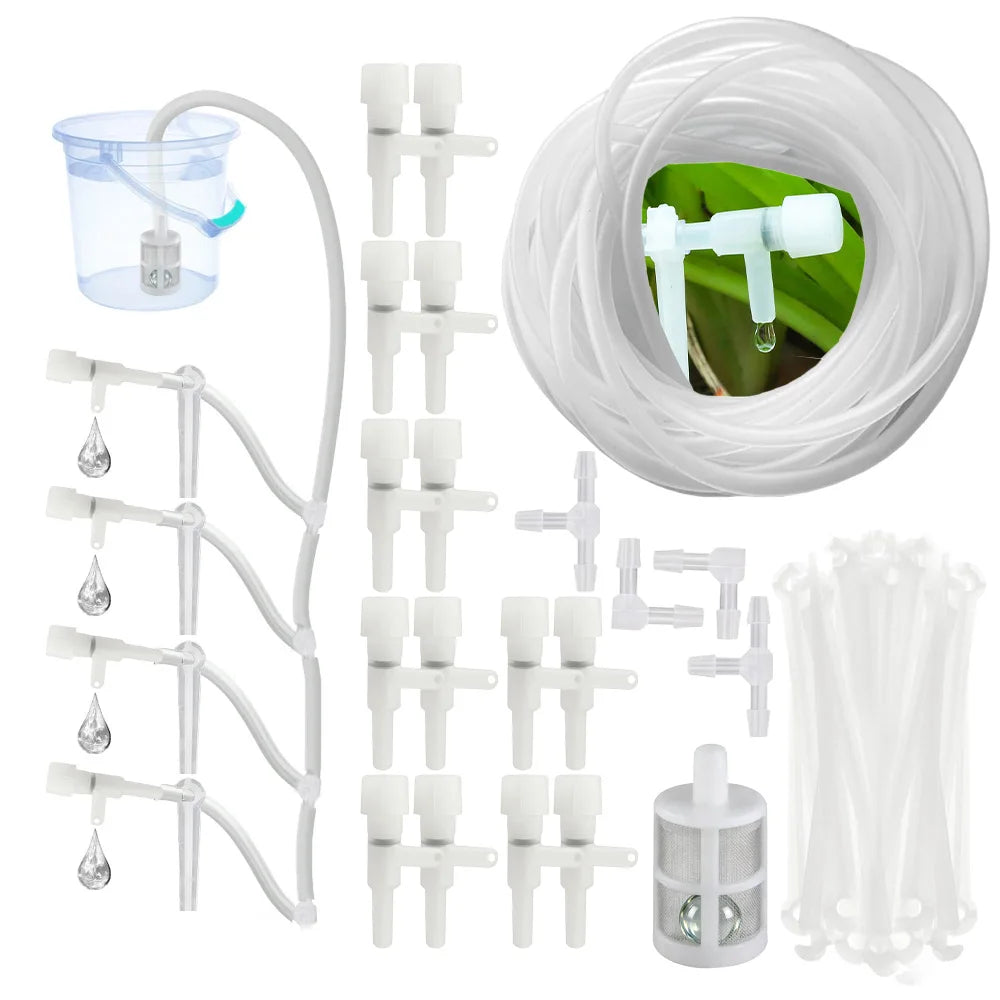 Garden Drip Irrigation Kit with Regulating Valve Potted Plant Watering Device 4/7mm Hose Watering Saving Micro Dripper Greenhous