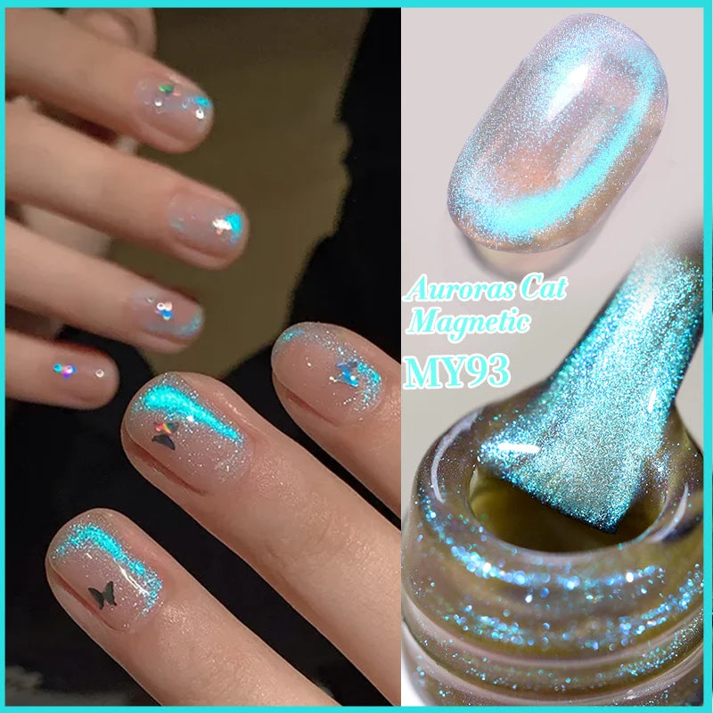 9D Cat Eye Gel Polish Magnetic UV LED Varnish for Professional Manicure Permanent Makeup Machines 59222--AC04 Tidesmit