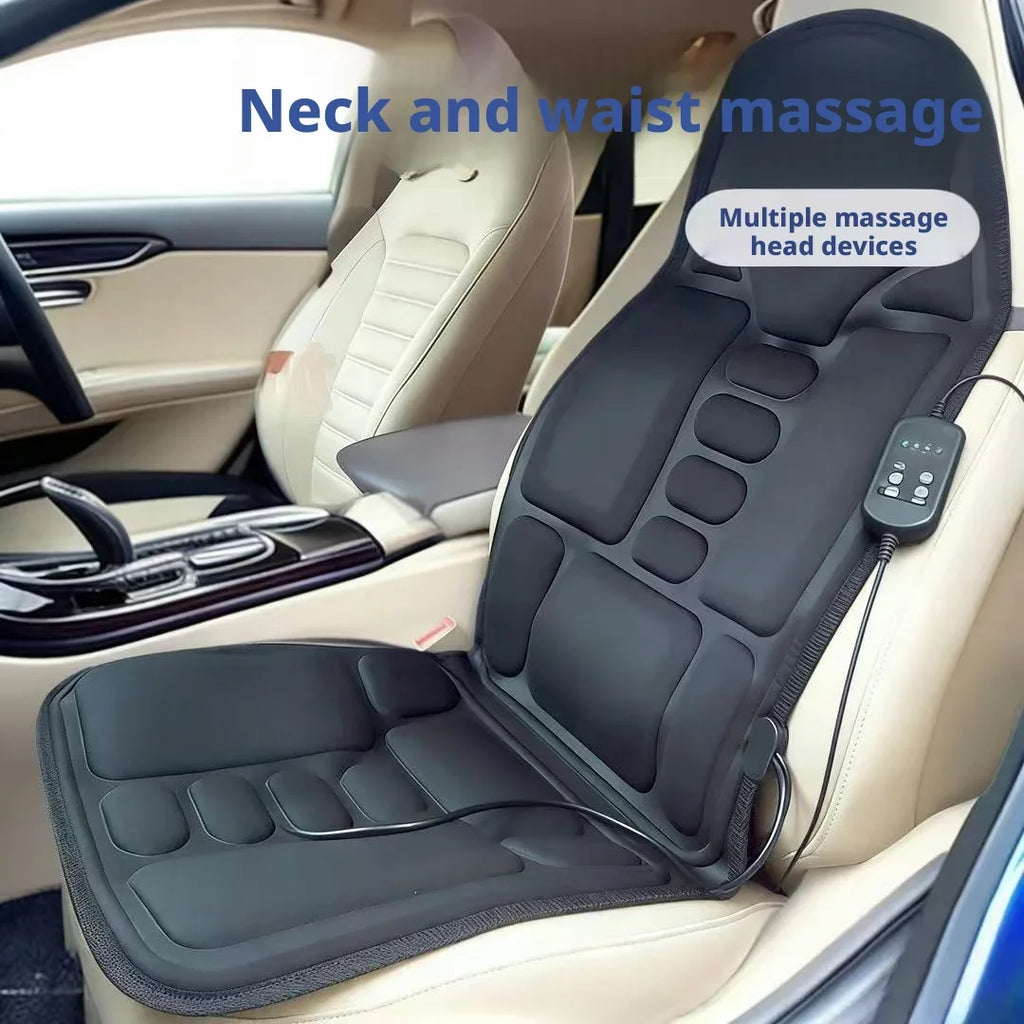 Heated Electric Massage Cushion for Car - Portable Muscle Relief Massage Cushion Tidesmit