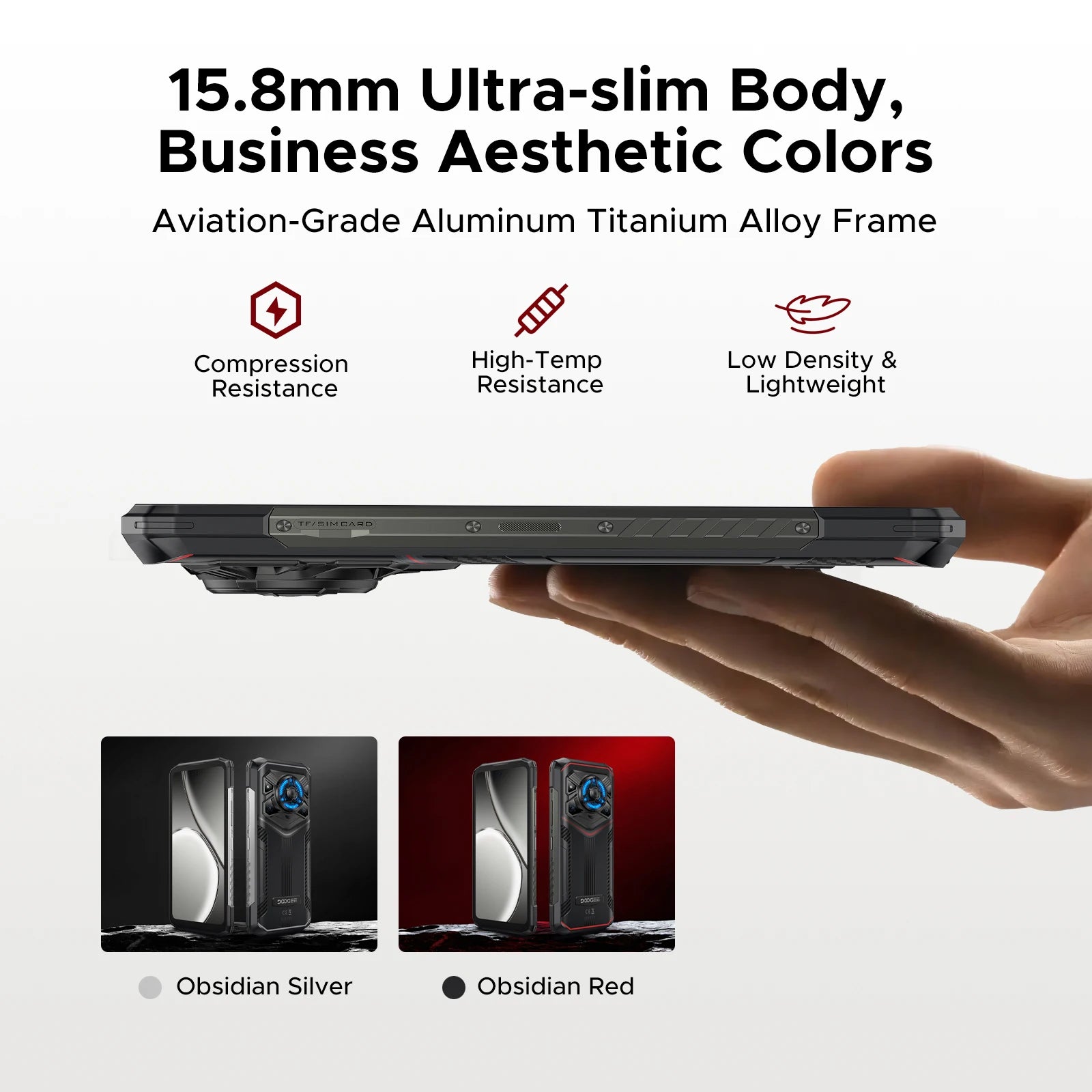 DOOGEE Blade20 Play 5G Rugged Phone Dimensity 7050 6.6'' Gemini Al 125dB Speaker 10300mAh Battery NFC Android 15 Mobile Phone