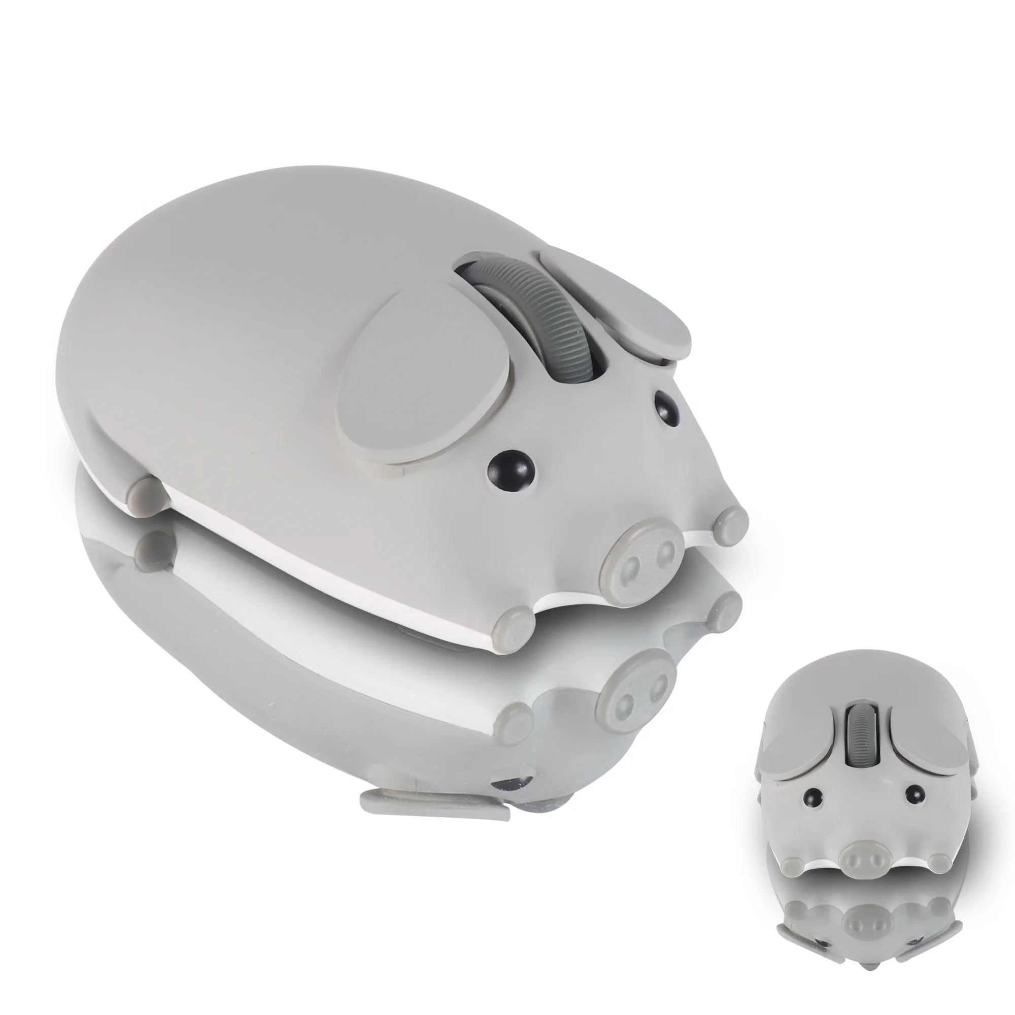Cute 3D Little Pig Wireless Mouse 2.4G Bluetooth Dual-mode Silent For Women Office Laptop PC