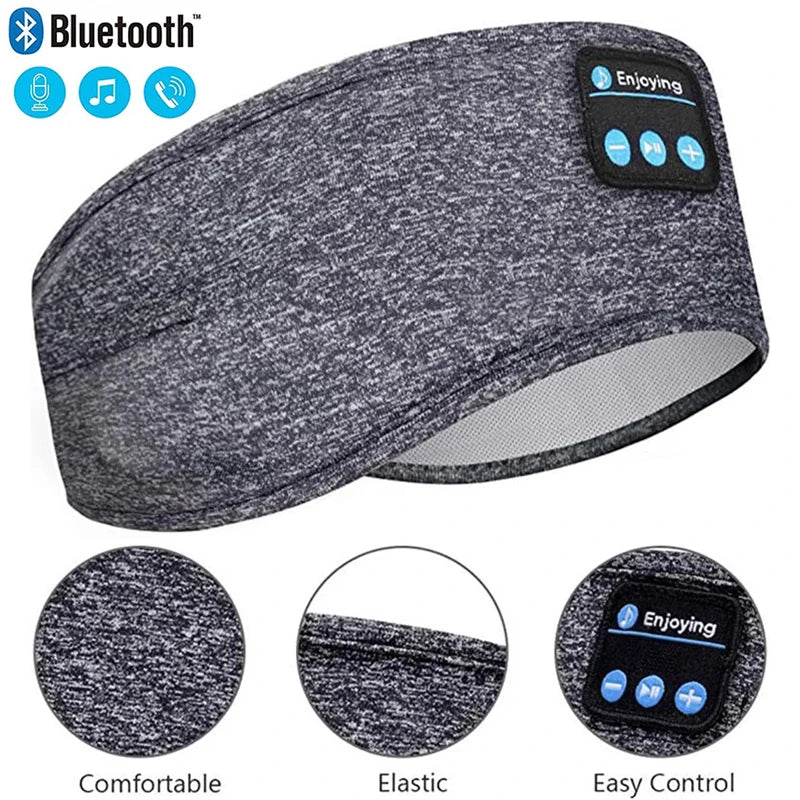 Bluetooth Sleep Headphones Mask - Soft Cotton Wireless Sleep Mask Tidesmit