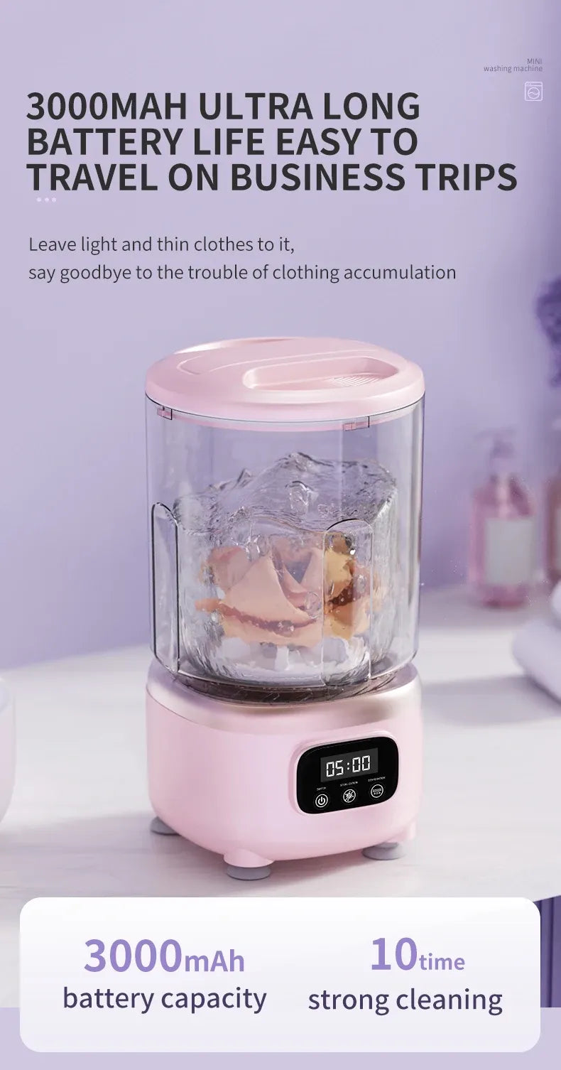 Tidesmit 2L Wireless Mini Portable Washing Machine