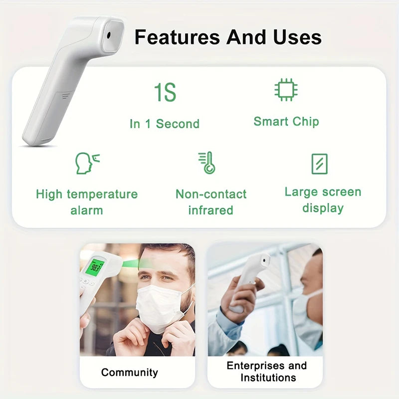 Forehead Digital Thermometer Non Contact Infrared Medical Thermometer Body Temperature Fever Measure Tool for Baby Adults
