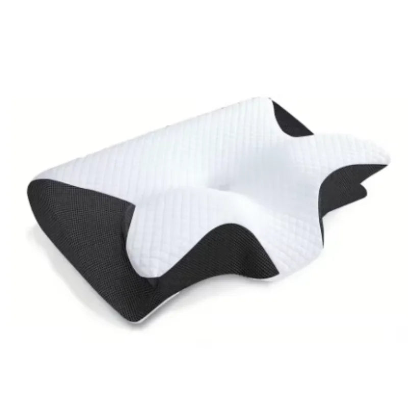 Butterfly Memory Foam Neck Pillow for Targeted Cervical Pain Relief Massage Cushion 1pcs black Tidesmit