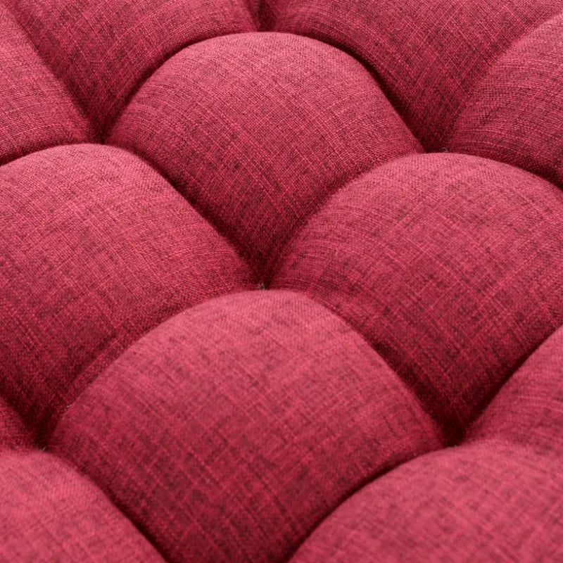 Thick Tufted Seat Cushion Natural Linen Round Floor Pillow Seating Cushion Home Décor Pouf for Meditation Yoga For Adult Kid Pad