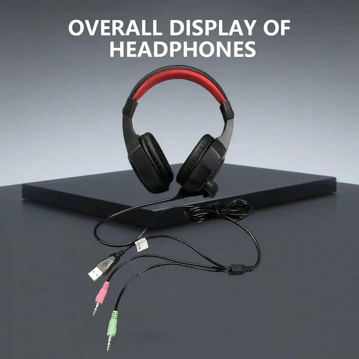 Wired Gaming Headset with RGB Lighting - Over-Ear Precision Audio Tidesmit