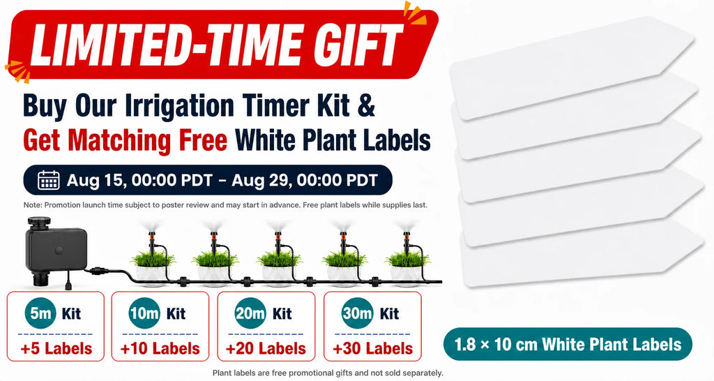 30-10m Garden Dual-band WiFi Timer Irrigation Set Supports Intelligent Voice Function APP Control Lawn Automatic Watering System