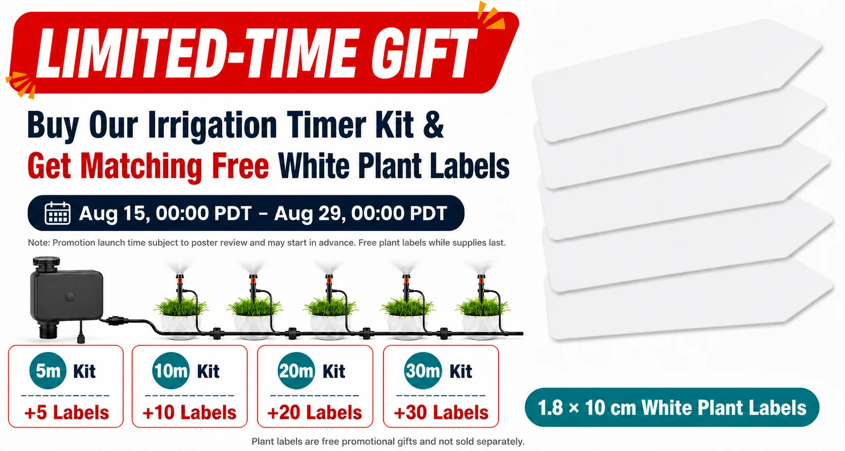 30-10m Garden Dual-band WiFi Timer Irrigation Set Supports Intelligent Voice Function APP Control Lawn Automatic Watering System