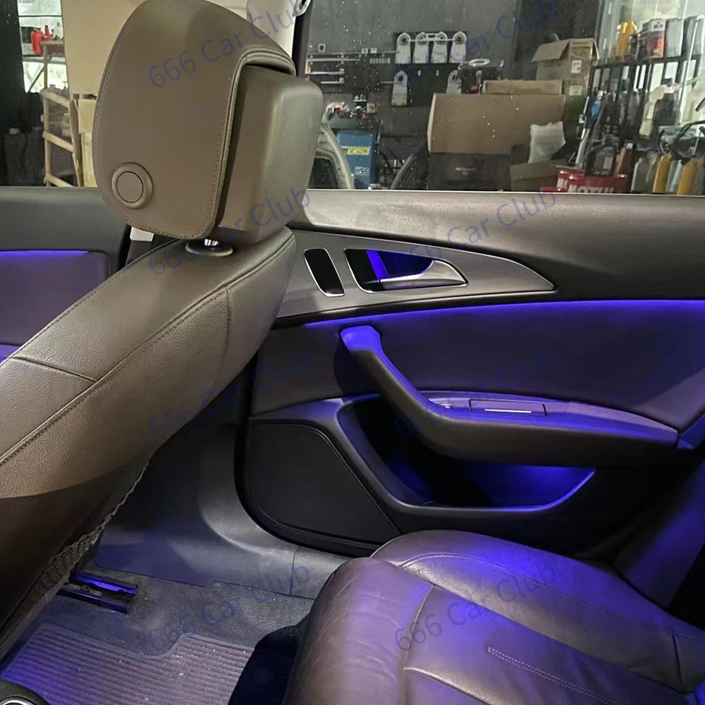 Audi A6 C7 Ambient Lighting Kit 21 Color LED with Smartphone App Control Tidesmit