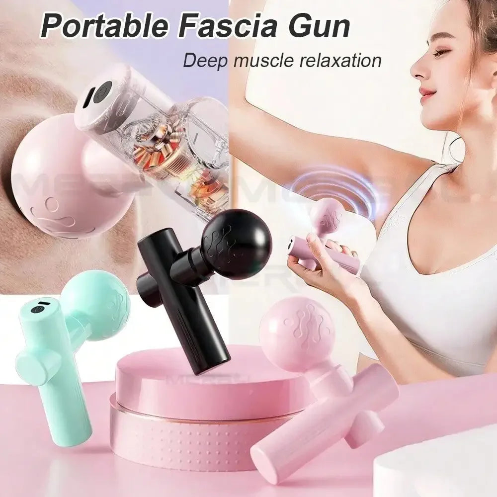 Mini Percussive Massage Gun - Deep Tissue Muscle Recovery Tool Fascia Gun Tidesmit