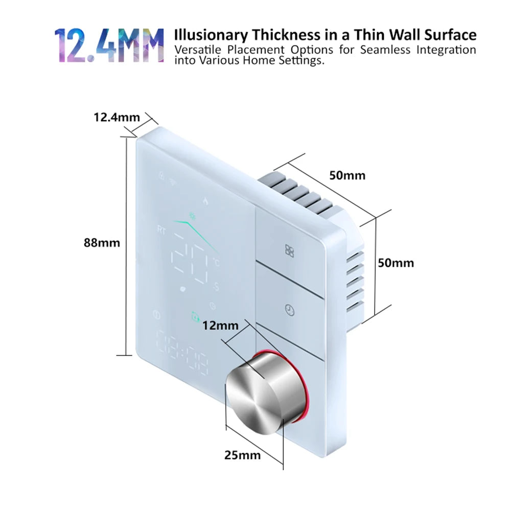16A WIFI Matter Thermostat Smart Home Electric Warm Floor Heating Temperature Controller Support Google Assistant Alexa