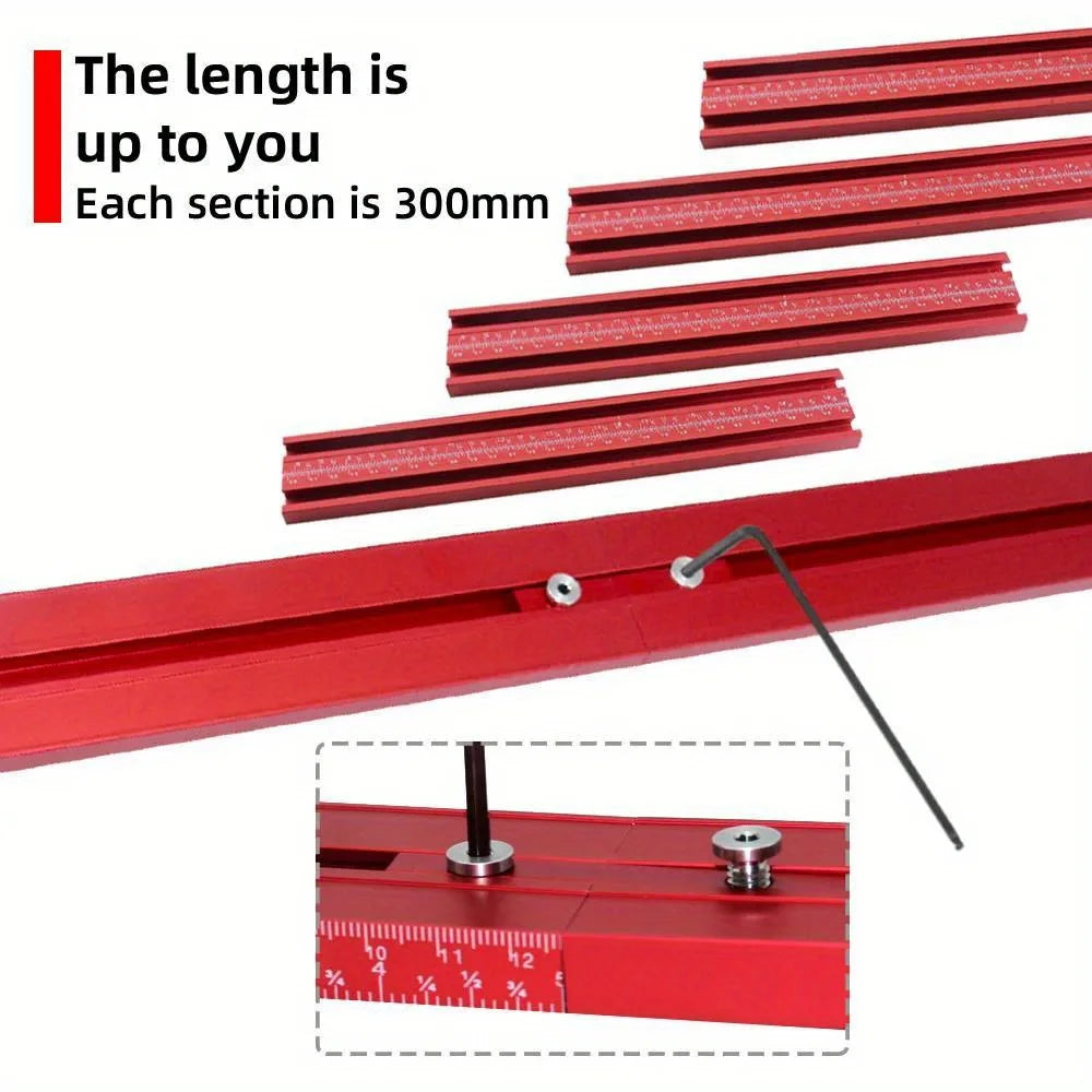 2-in-1 Parallel Guide Rail System Track Saw Angle Clamp,Aluminum Guide for Makita & Festool Rail,Circular Saw Cutting Positioner